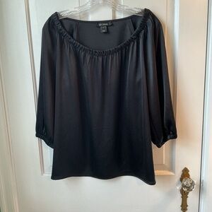 St. John Black Blouse